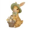 Clayre & Eef 6PR5018 Králičia dekorácia 8x6x11 cm hnedozelená