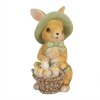 Clayre & Eef 6PR5018 Králičia dekorácia 8x6x11 cm hnedozelená
