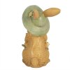 Clayre & Eef 6PR5018 Králičia dekorácia 8x6x11 cm hnedozelená