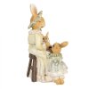 Clayre & Eef 6PR5022 Dekoratívny králik 14x10x19 cm hnedozelený