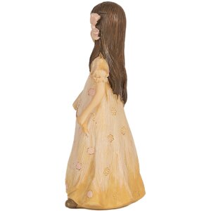 Clayre & Eef Figúrka Dievčatko Béžová 8x6x15 cm