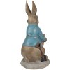 Clayre & Eef 6PR5038 Dekoratívny králik hnedý modrý 26x21x46 cm