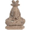 Clayre & Eef 6PR5063 Dekoratívna žaba hnedá 27x17x37 cm