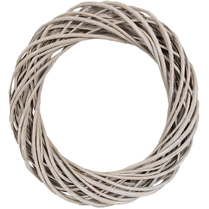 Clayre & Eef Dekoračný veniec Hnedý 50x9 cm