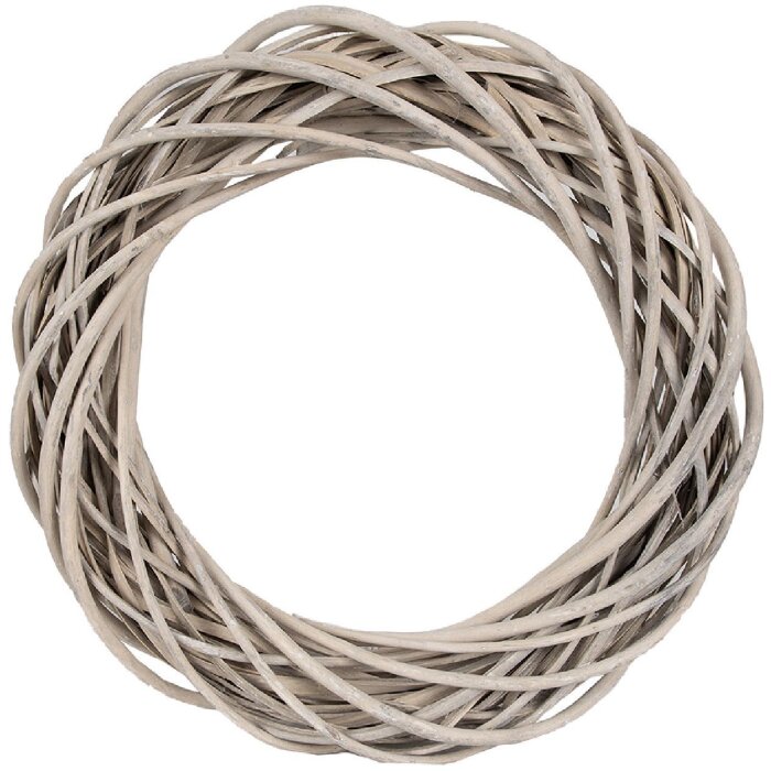 Clayre & Eef Dekoračný veniec hnedý Ø 40x7 cm