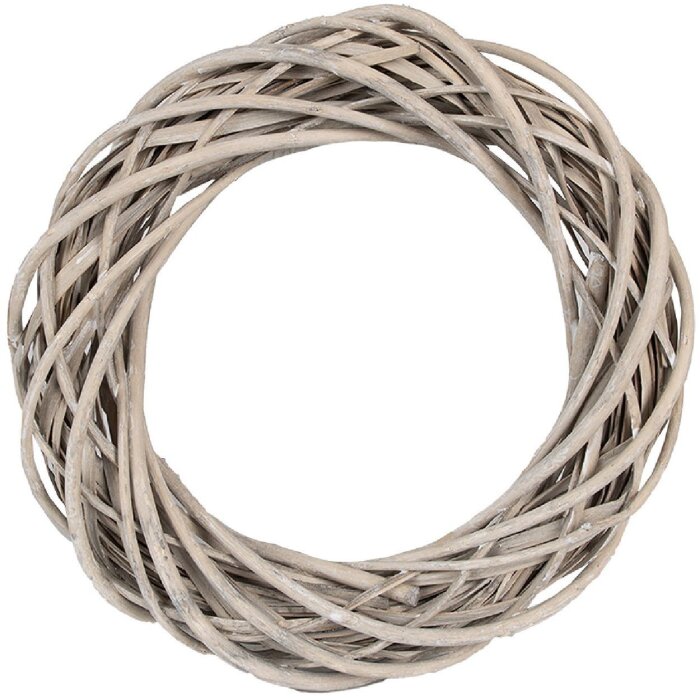 Clayre & Eef Dekoračný veniec hnedý 30x6 cm