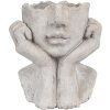 Clayre & Eef 6TE0498S Kvetináč sivý 17x14x18 cm