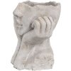 Clayre & Eef 6TE0498S Kvetináč sivý 17x14x18 cm