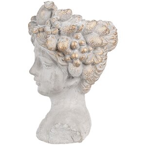 Clayre & Eef 6TE0499S Kvetináč sivý 14x14x22 cm