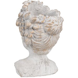 Clayre & Eef 6TE0499S Kvetináč sivý 14x14x22 cm