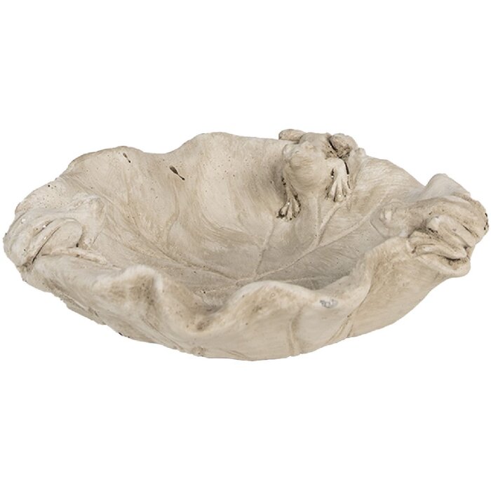 Clayre & Eef 6TE0501 Krmítko pre vtáky béžová Ø 22x6 cm