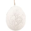 Clayre & Eef 6Y5567 Dekoratívny vešiak Egg White 10x2x8 cm