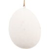 Clayre & Eef 6Y5567 Dekoratívny vešiak Egg White 10x2x8 cm