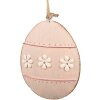 Clayre & Eef 6Y5576 Dekoratívny vešiak Egg Pink 10x2x8 cm