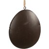 Clayre & Eef 6Y5577 Ozdobný vešiak na vajcia 10x2x8 cm v sivej farbe