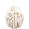 Clayre & Eef 6Y5582 Dekoratívny vešiak vajíčko béžová 10x2x8 cm Veľká noc