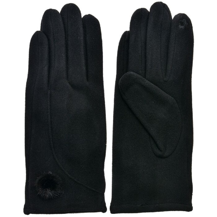 Juleeze JZGL0069 Dámske fleecové rukavice Black One Size