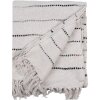 Clayre & Eef KT060.138 Károvaná deka béžová čierna 125x150cm