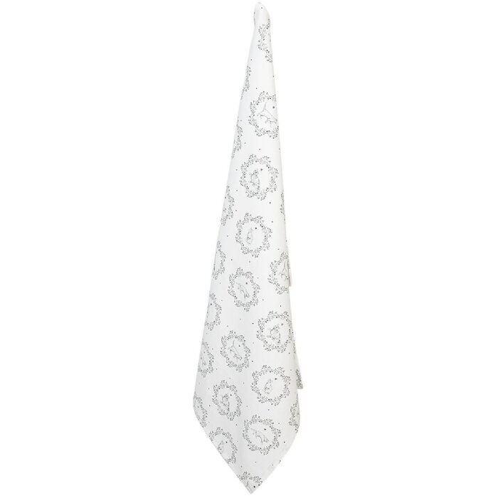Clayre & Eef LGC42 Kuchynská utierka Paisley Pattern White/Grey 50x70cm