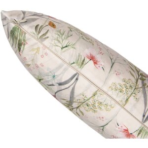 Clayre & Eef WFF22 Obliečka na vankúš Flora & Fauna 45x45 Béžovo zelená