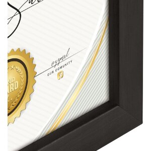 ZEP drevený rám na fotografie Certifikát čierny 21x29,7 cm