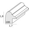 Deknudt S100F1 Oválny rám biely 10x15cm Plastový rám