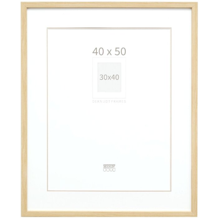 Fotorámik Deknudt S43AH1 30x40 cm s paspartou prírodný