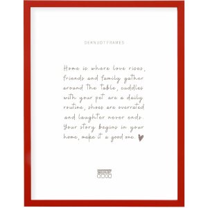 Fotorámik Deknudt S43AK4 13x13 cm Červený drevený rámik