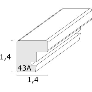 Fotorámik Deknudt S43AK4 13x13 cm Červený drevený rámik