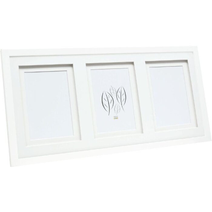 Deknudt S65KK1 obrazový rám biely dvojitý paspartový 3x 15x20 cm