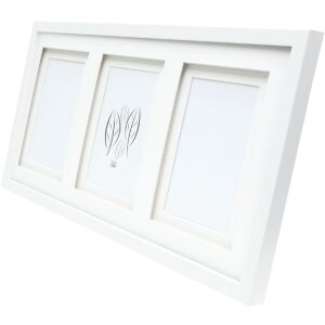 Deknudt S65KK1 obrazový rám biely dvojitý paspartový 3x 15x20 cm