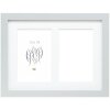 Deknudt S66KD1 rám strieborný drevený vzhľad s paspartou 2 obrázky 13x18 cm