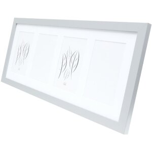 Deknudt S66KD1 rám strieborný s paspartou na 4 obrázky 13x18 cm