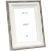 Deknudt S68VG2 Rám obrazu biely hnedo-šedý okraj 10x15 cm