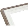 Deknudt S68VG2 Rám obrazu biely hnedo-šedý okraj 10x15 cm