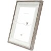 Deknudt S68VG2 Rám obrazu biely hnedo-šedý okraj 10x15 cm
