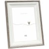 Deknudt S68VG2 Rám obrazu bielo-hnedo-šedý okraj 15x20 cm