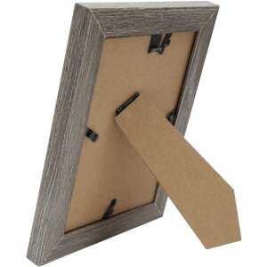 Deknudt S68VG2 Rám obrazu bielo-hnedo-šedý okraj 20x30 cm