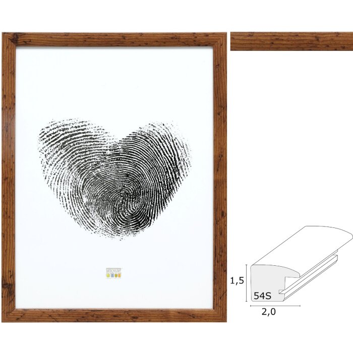 Deknudt S54SH9 rám na obrazy vzhľad dreva hnedý 10x15 cm až 40x60 cm