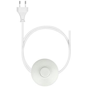 Clayre & Eef 5LMP278W Stojacia lampa Dizajn majáka biela 23x23x140 cm E27/max 60W