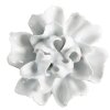 Clayre & Eef 65305 Kľučka na dvere v tvare kvetu keramická biela Ø 6x3/6 cm