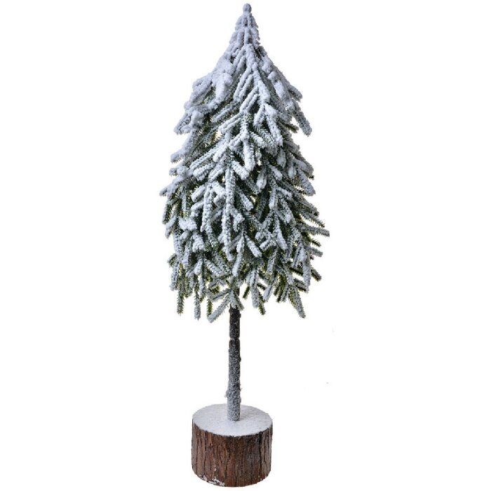 Clayre & Eef 65580 Umelý vianočný stromček 20x15x53 cm vzhľad snehu