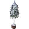 Clayre & Eef 65580 Umelý vianočný stromček 20x15x53 cm vzhľad snehu