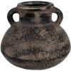 Clayre & Eef 6CE1711 Dekorácia Kvetináč sivý Ø 15x13 cm