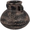 Clayre & Eef 6CE1711 Dekorácia Kvetináč sivý Ø 15x13 cm