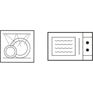 Clayre & Eef 6CEMU0144 Hrnček biely s čiernymi srdiečkami 12x8x7 cm 275 ml
