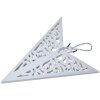 Clayre & Eef 6PA0510L Dekorácia Star White 60x18x60 cm