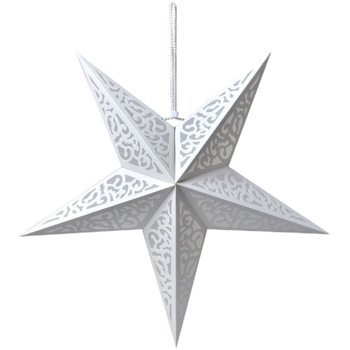 Clayre & Eef 6PA0511L Dekorácia Star White 60x22x60 cm