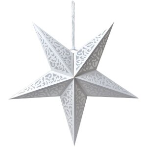 Clayre & Eef 6PA0511L Dekorácia Star White...