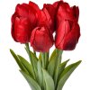 Clayre & Eef 6PL0276 Umelý kvet Tulipány 10x10x32 cm Červená